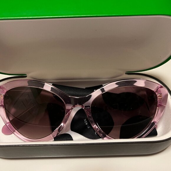NWT Women's Kate Spade Pink Leopard/Tortoiseshell Sunglasses - Picture 2 of 8